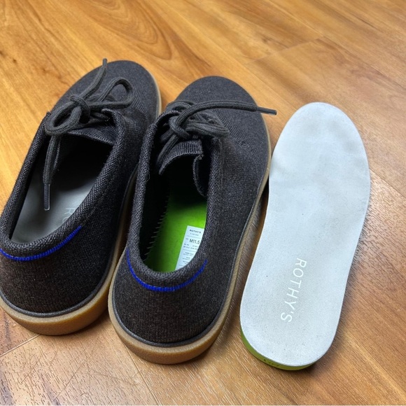 Rothy's Men’s Gray and Brown Sneakers Minimalist Design Size M11.5 - Picture 4 of 7